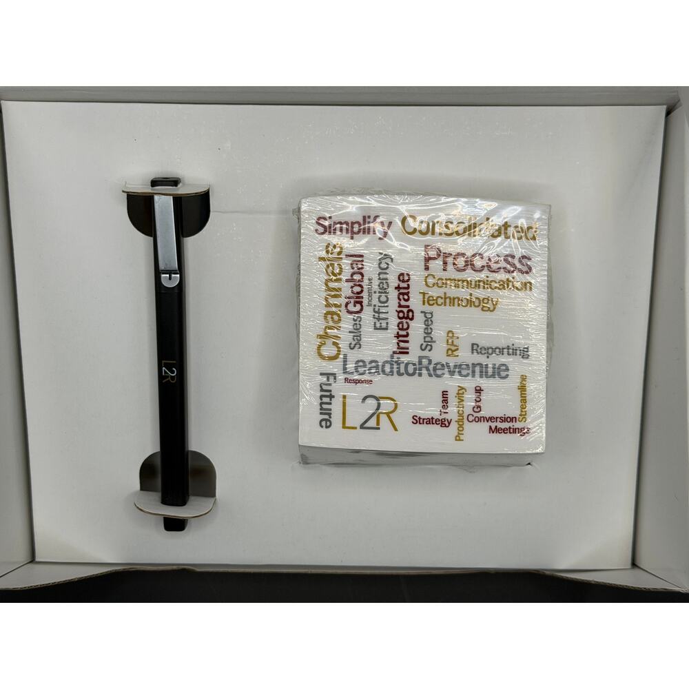 Hilton Worldwide L2R Executive Gift Set Pen Sticky Notes Corporate Manager Award